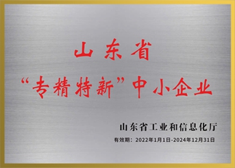 山東省“專(zhuān)精特新”中小企業(yè)